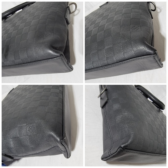 LOUIS VUITTON Damier Infini Porte-Documents Jour Cosmos Black - Picture 10 of 11